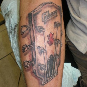 Gibson headstock tattoo Gibson headstock tattoo